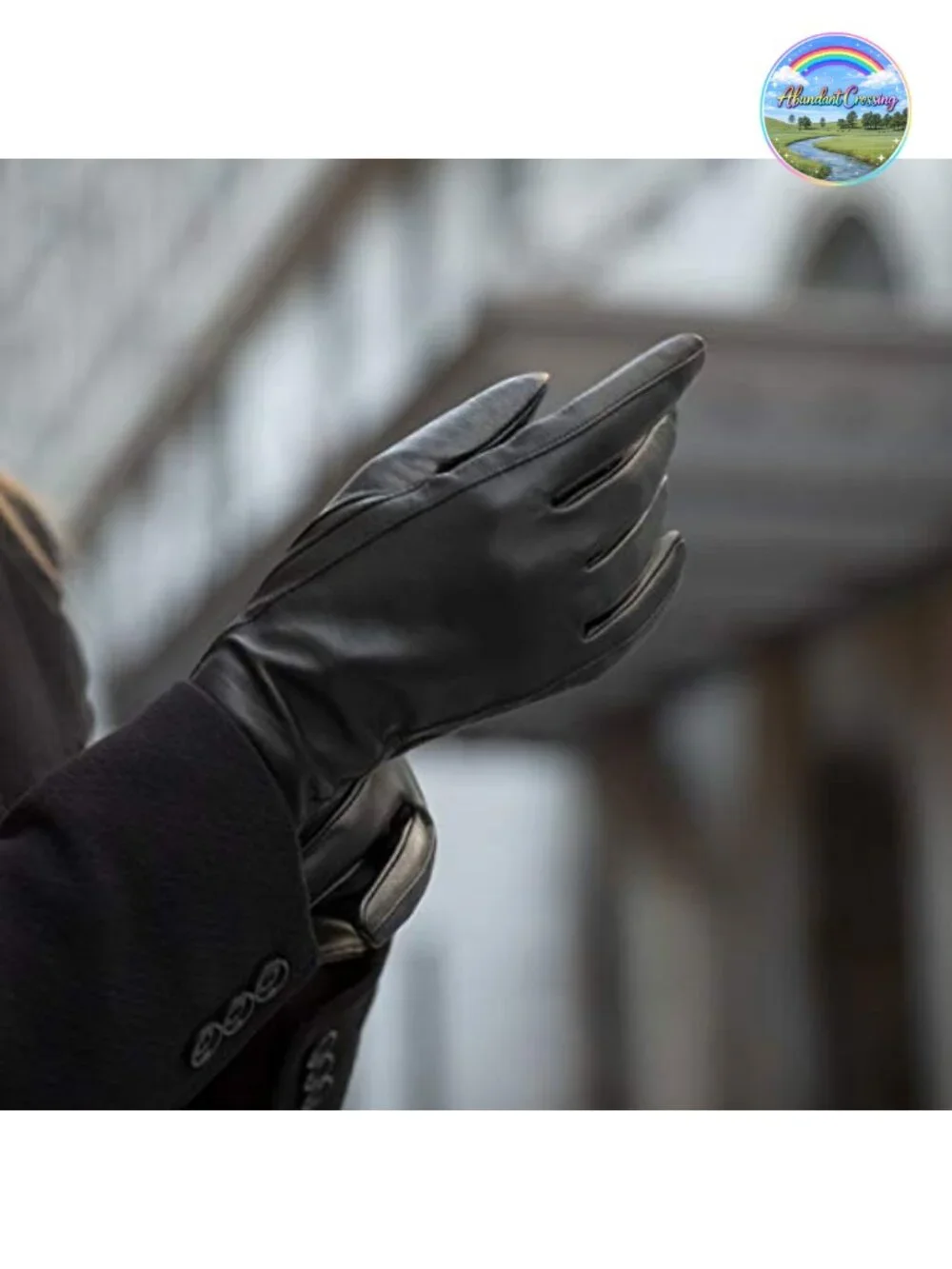 Touchscreen Leather Cashmere Lined Gloves for Women